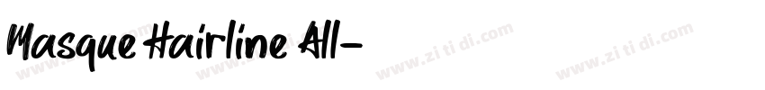 Masque Hairline All字体转换